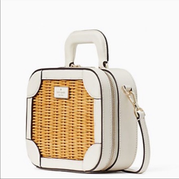 Kate Spade Wicker Pineapple Handbag - Picture 6 of 9